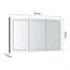Armoire à pharmacie 60 po x 36 po à DEL avec miroir, douilles et tablettes en verre réglables, à intensité variable, anti-buée-1567477014-1567477012