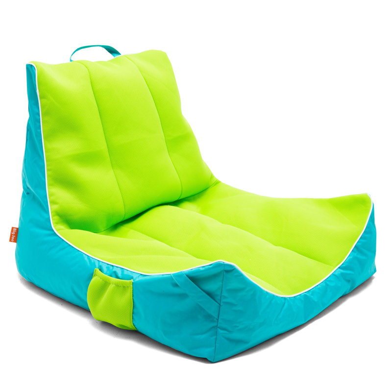 Lime Capri Mesh Fabric Pool Lounger with Back Support