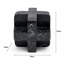 Abstract Cubist Décor Object – Black Matte Resin Geometric Sculpture (15 cm) 