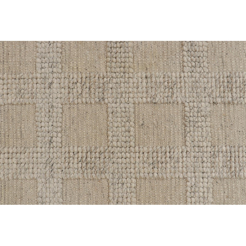Scandinavian Wool Geometric Area Rug, Rectangle 14' x 20'