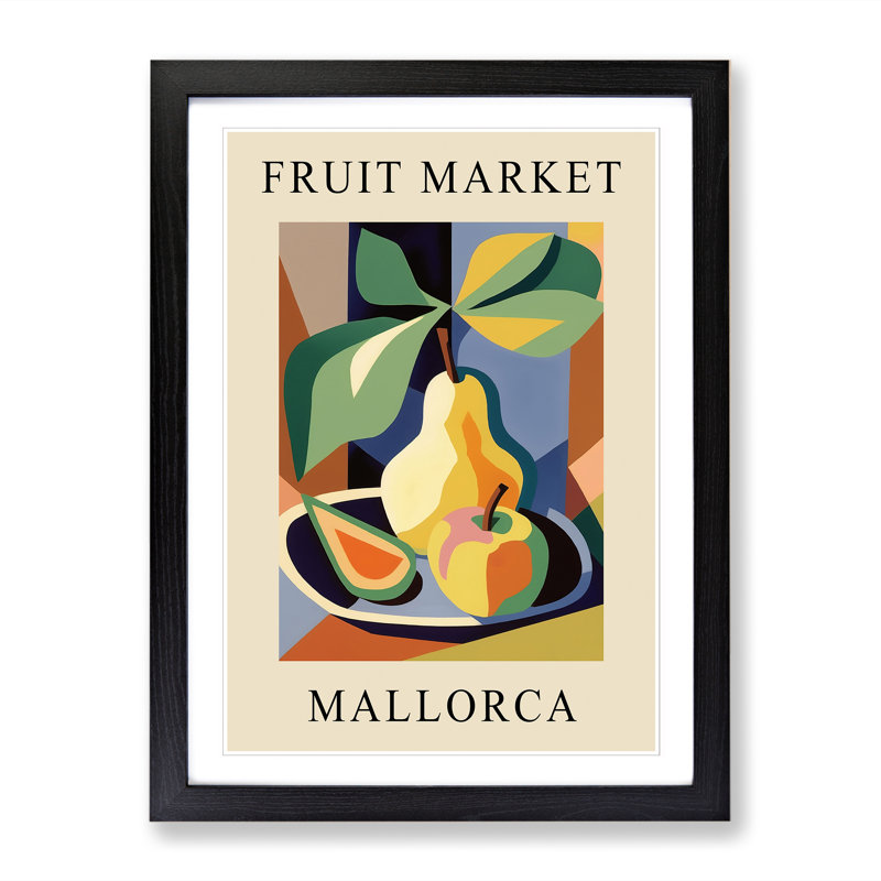 Pear Mallorca Fruit Market Exhibition - Framed Print, 34cm H x 25cm W x 2cm D