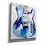  «Electric Blues 4» par Annie Warren, art mural sur toile, 26 po x 30 po