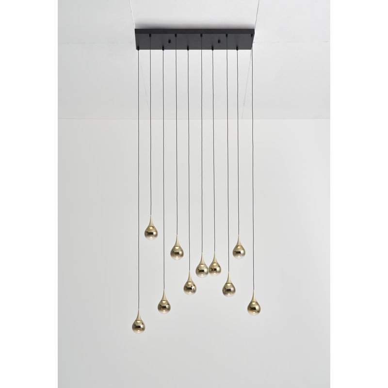 Luminaire suspendu Paopao PZ10, Or champagne