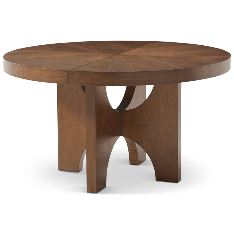 Catalina Round Solid Wood Dining Table, Earth