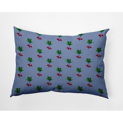 Coussin décoratif à motif de radis PF1632BL16