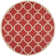 Arneshia Geometric Red/Bone Area Rug