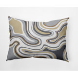 Beach Vacation Abstract Indoor/Outdoor Reversible Throw Pillow