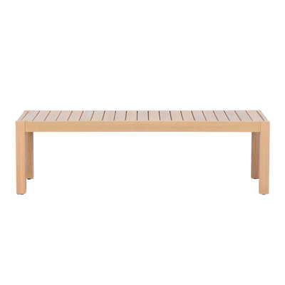 Table basse d'extérieur en bois d'acacia de 47,24 po