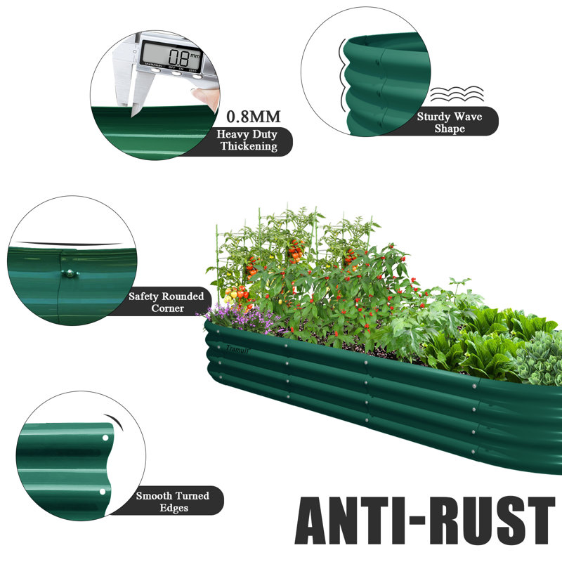 Saariyah Raised Garden Bed, Green