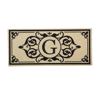 Cambridge Monogram Burlap Sassafras Switch Mat