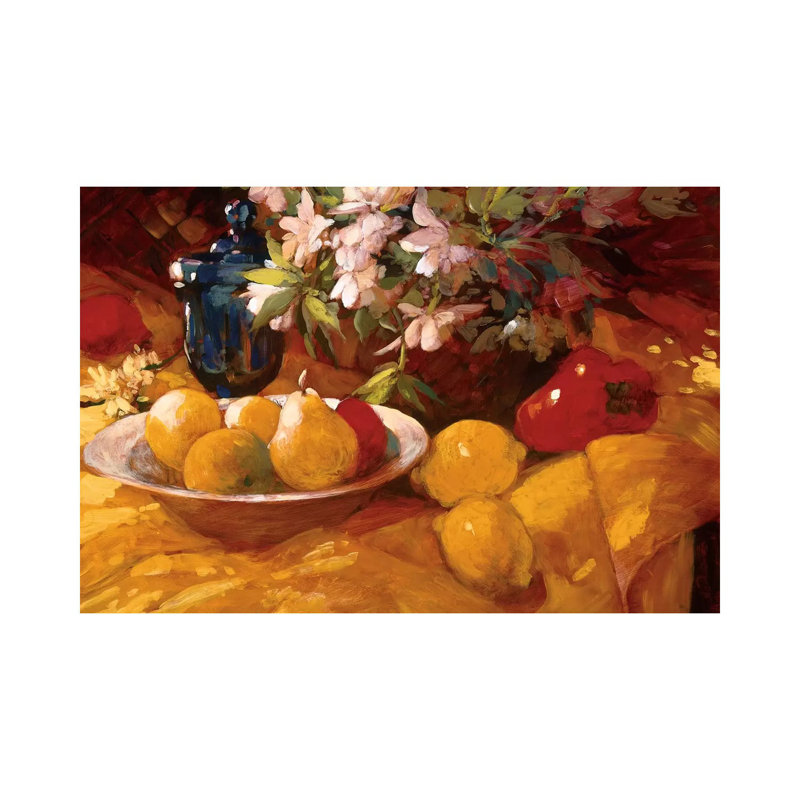 Still Life And Pears by Philip Craig - Wrapped Canvas Painting, 101.6 cm H x 66.04 cm W