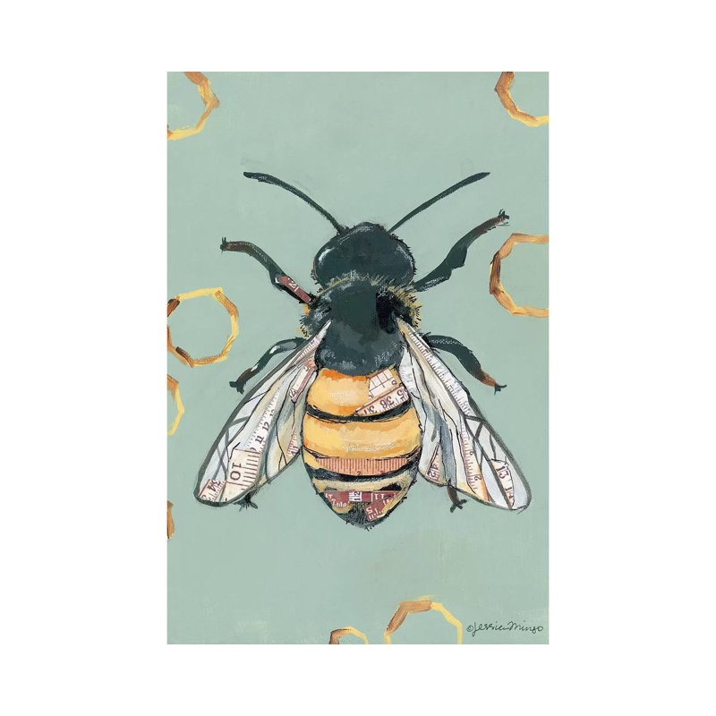 Bee by Jessica Mingo - Painting on Canvas, Wrapped Canvas, 66.04 cm H x 45.72 cm W x 1.91 cm D