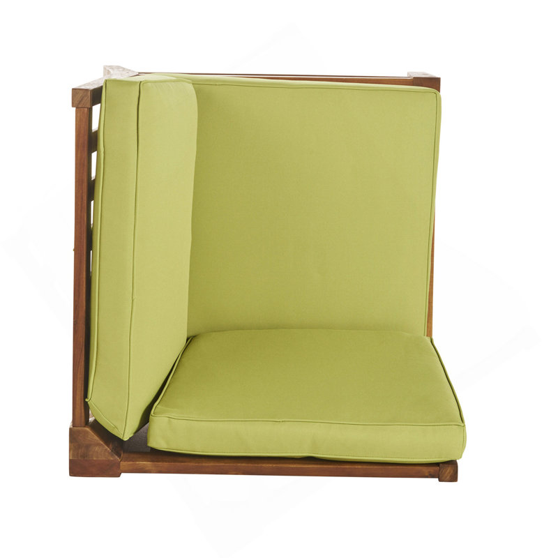Fauteuil de coin Perla, vert