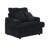 39-inch Spring upholstered armchair and Ottoman set - comfortable single sofa-1498599459