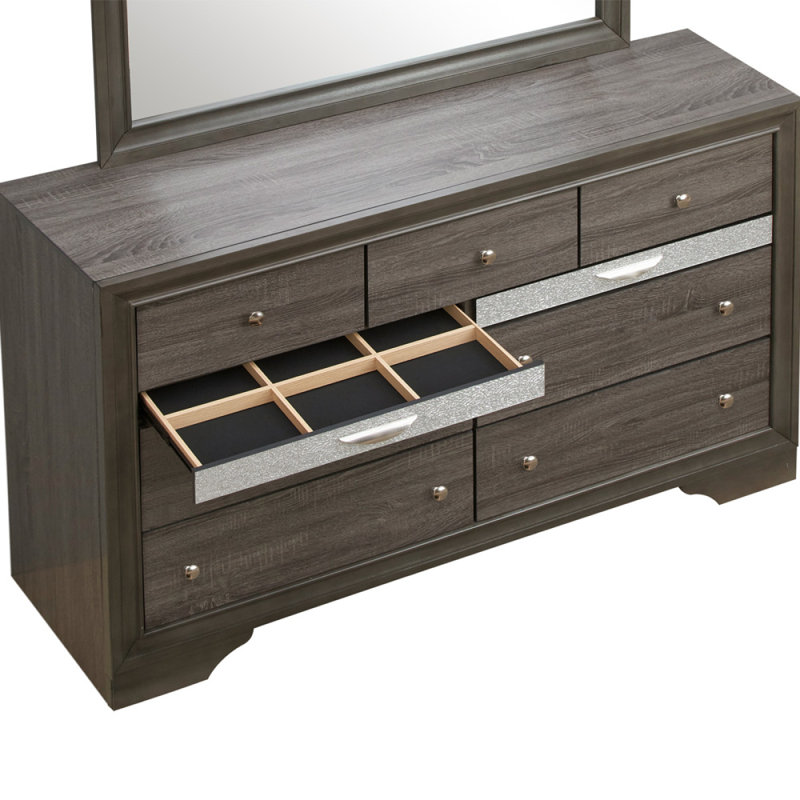 Commode Madrid G02305-D, gris, Gris