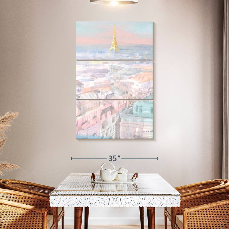 Nicci Pastel Paris VI, 50" H x 32" W