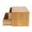Bamboo Desk Organizer Tabletop Storage Box with 2 Drawers