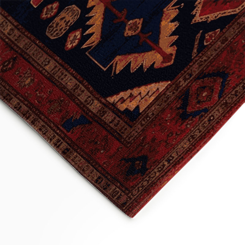 Tapis d'intérieur et d'extérieur brun Persian, Rectangle 9 pi x 12 pi
