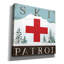 Toile épique Graffiti «Ski Patrol» par Elizabeth Tyndall, 26 po x 26 po