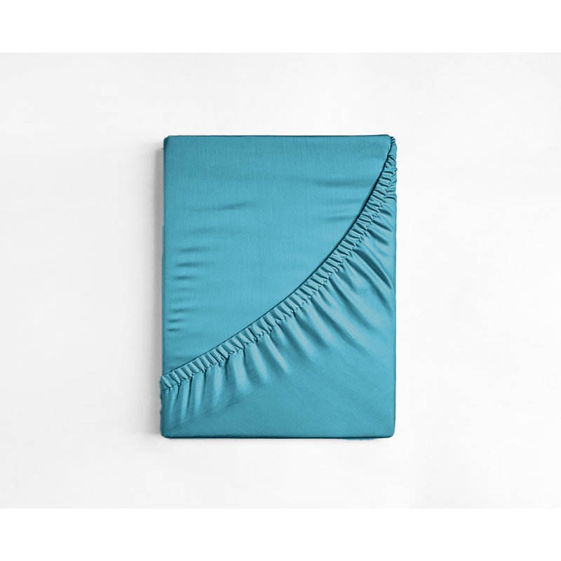  Ensemble de draps 6 pièces en rayonne, Ensemble de draps pour lit simple + un drap-housse, Sarcelle