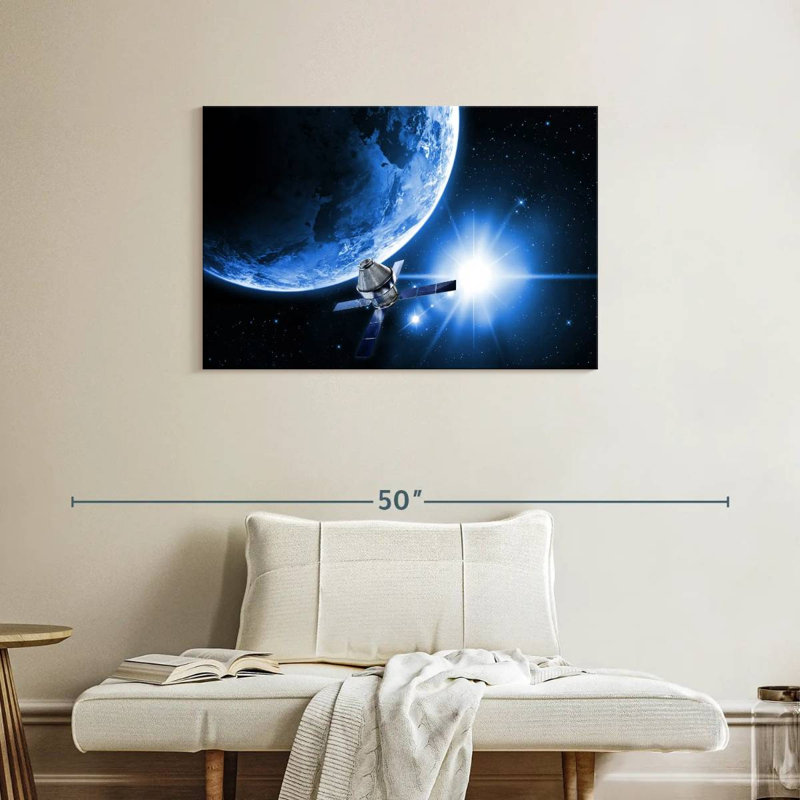 Oberle Satellite In Space, 24" H x 36" W