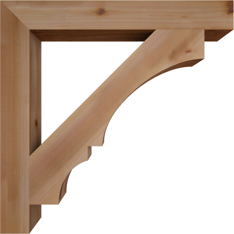 Support de bloc Balboa, L 3 1/2 po x P 32 po x H 32 po, Cèdre rouge de l'Ouest lisse