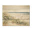 Fleurs sauvages sur la plage - Art mural en bois sur bois de pin naturel-739446149