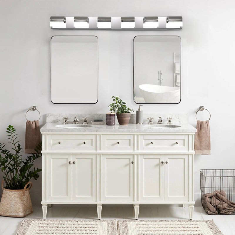 Éclairage pour meuble-lavabo moderne à 6 lumières DEL pour salle de bain Modern