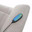 Microfibre polie gris clair avec fonction Power Motion avec fonction inclinable avec lève-personne, chauffage et fauteuil de massage-480632280