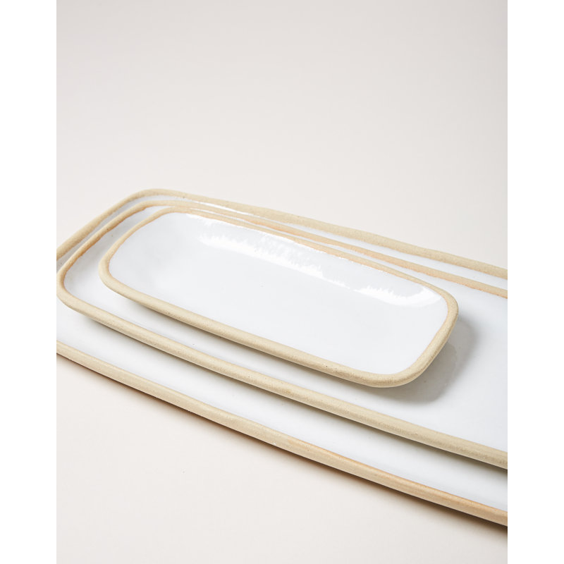 Stoneware Tray, Medium: 15" X 5.5"