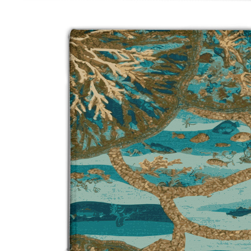 Tapis d'intérieur et d'extérieur vert Nature, Rectangulaire 2 pi x 3 pi