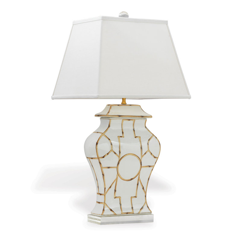 Scalamandre Baldwin 33" Table Lamp, White