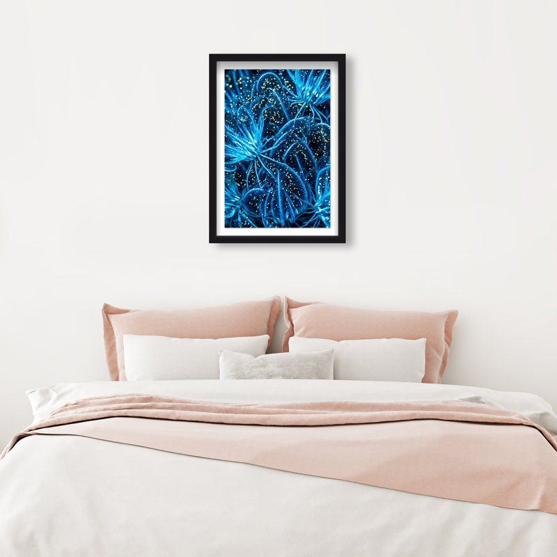 Neon garden Shadowbox Abstract Print by Oliver Gal, Black Frame, 10 x 15, 25.5"H x 17.5"W, Black Shadowbox