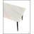 Stylish Rectangular White Porcelain Dining Table with Metal Legs, Perfect for Modern Kitchens and Dining Rooms, Seats up to 4 People(Table Only)-18233717