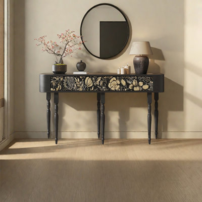 Console décorative à tiroirs en bois