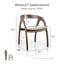 Ensemble de table Ã  manger ovale en bois massif Rozella, 5 piÃ¨ces-815589951