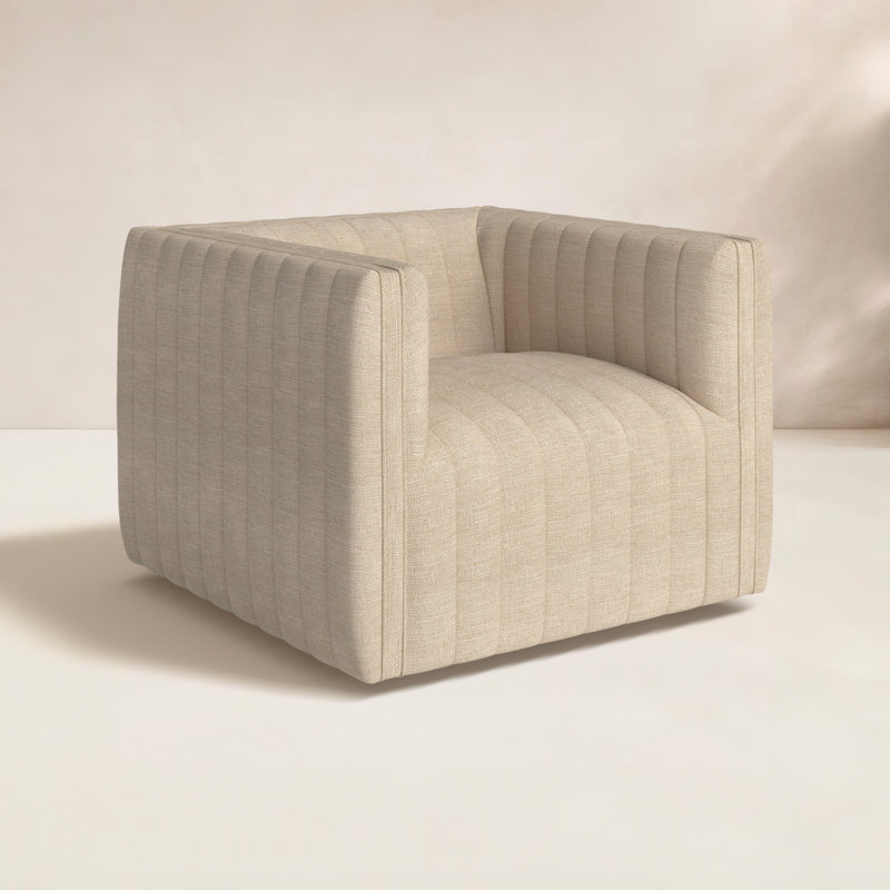 Augustine Outdoor Swivel Lounge Chair, Casa Cream