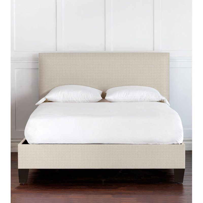 Upholstered Bed, King, Beige