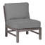 Club Teak Sectional Slipper Chair-83260246-83260249-93647002