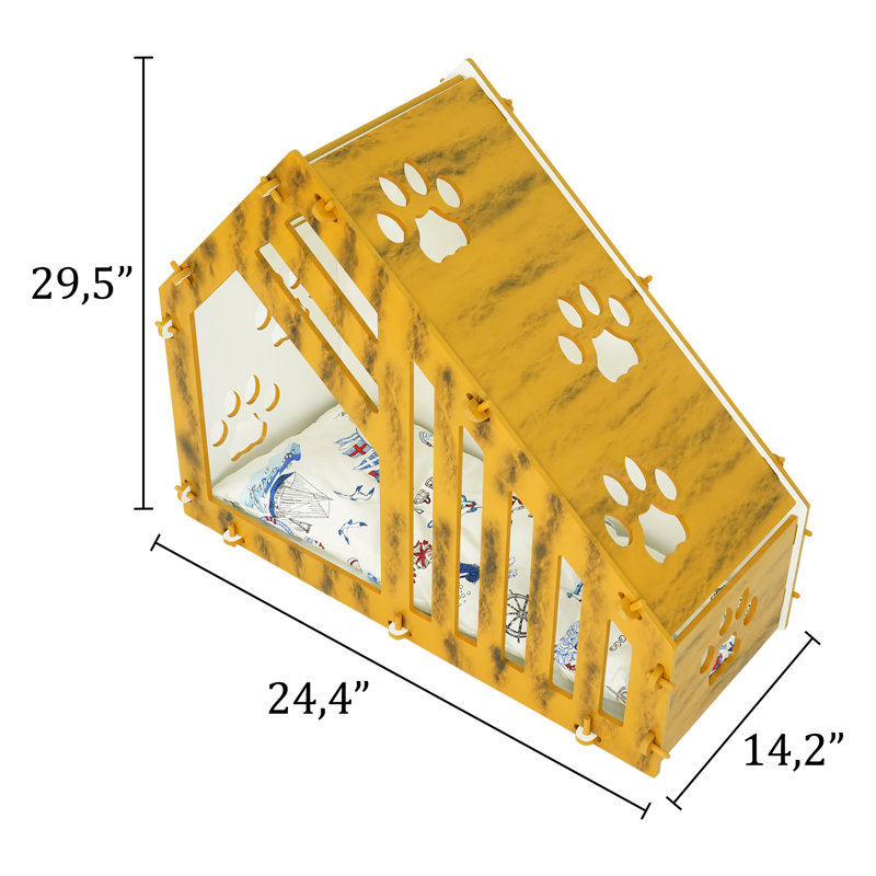 Lit pour chat Melania, Jaune