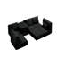 Canapé modulaire modulaire (noir)
