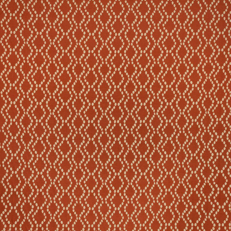 Dapple Trellis Cotton Blend Fabric, Paprika