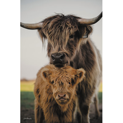 Mom And Zeke On Canvas by Dakota Diener Print