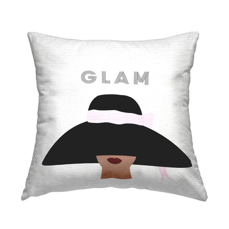 Coussin d'extérieur Stupell Industries Glam Text Fashionista