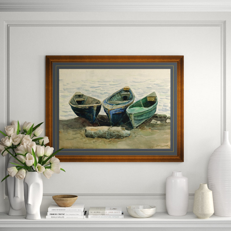 Three Boats Framed Print