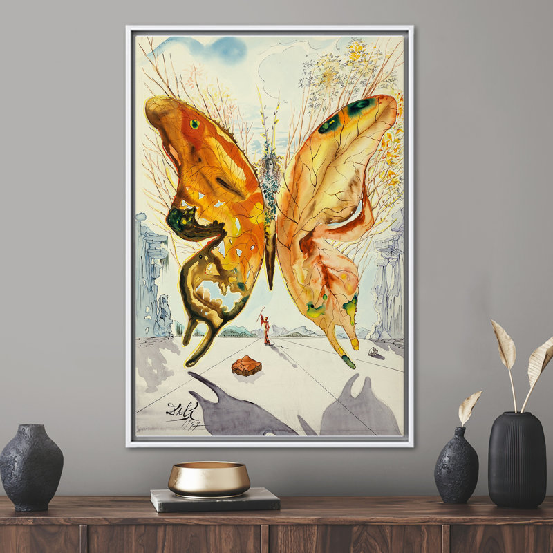 Print on Canvas, White, Framed Print without Mat, 35 cm H x 25 cm W