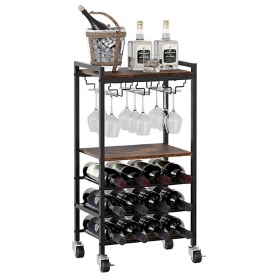 Wine Bottle & Glass Rack