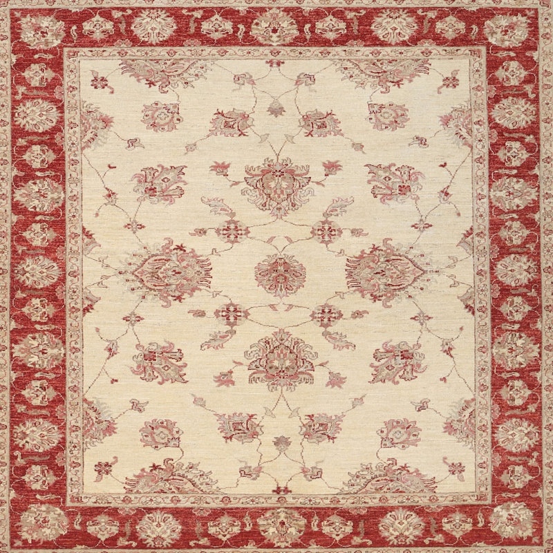 Tapis oriental beige / rouge Bautz, Rond 5 pi