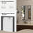 Sartori Aluminum Framed Rectangular Vanity Wall Mounted Mirror-2033990975-2031843655