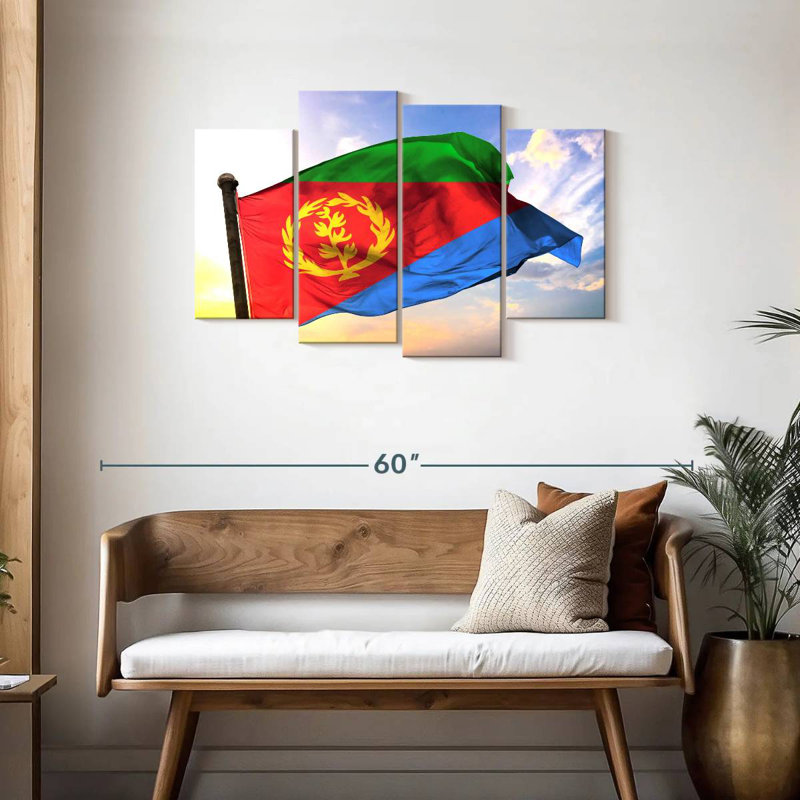 Borges Eritrea Flag, 27" H x 43" W